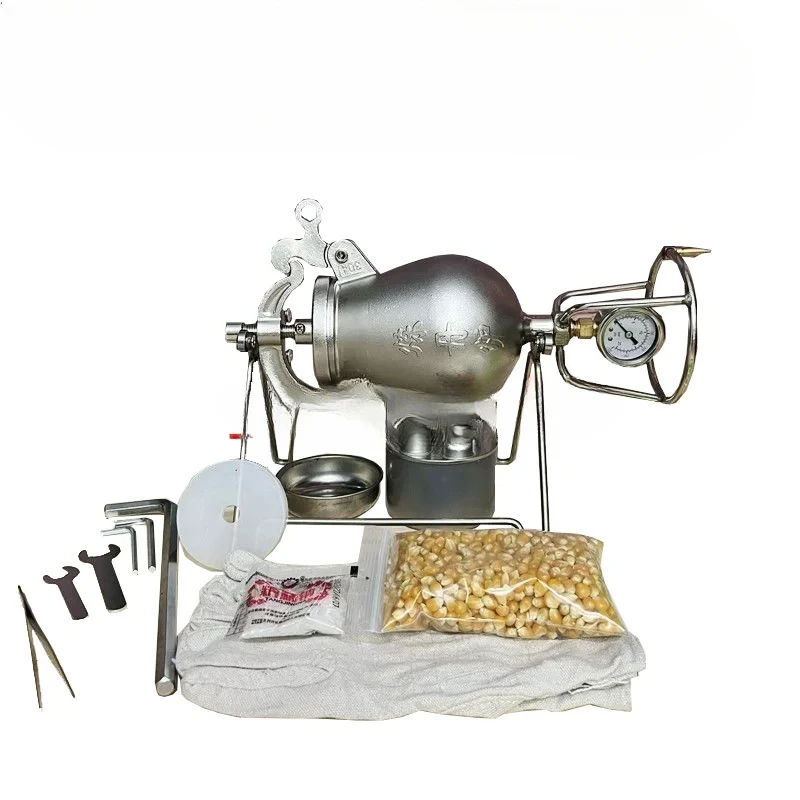 For 500ml Home Old Popcorn Maker Grain Amplifier Machine 720ml Hand-cranked Puffed Rice Corn Making Machines