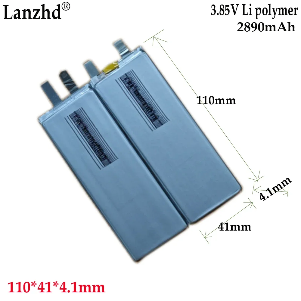 

4.4V high voltage polymer lithium battery For built-in battery cell notebook power Tablet laptop 4141B0 4141110 2890mAh