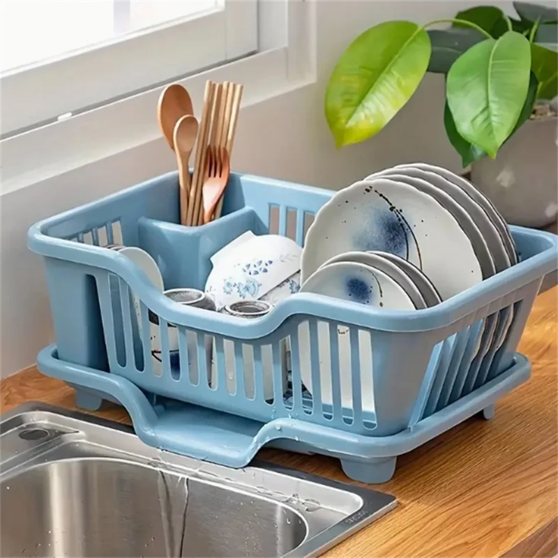 Dish Drying Rack Dish Drainer Plastic Tableware Drainer Bowl Chopsticks Drain Storage Dinnerware Organizer Kitchen Accessories