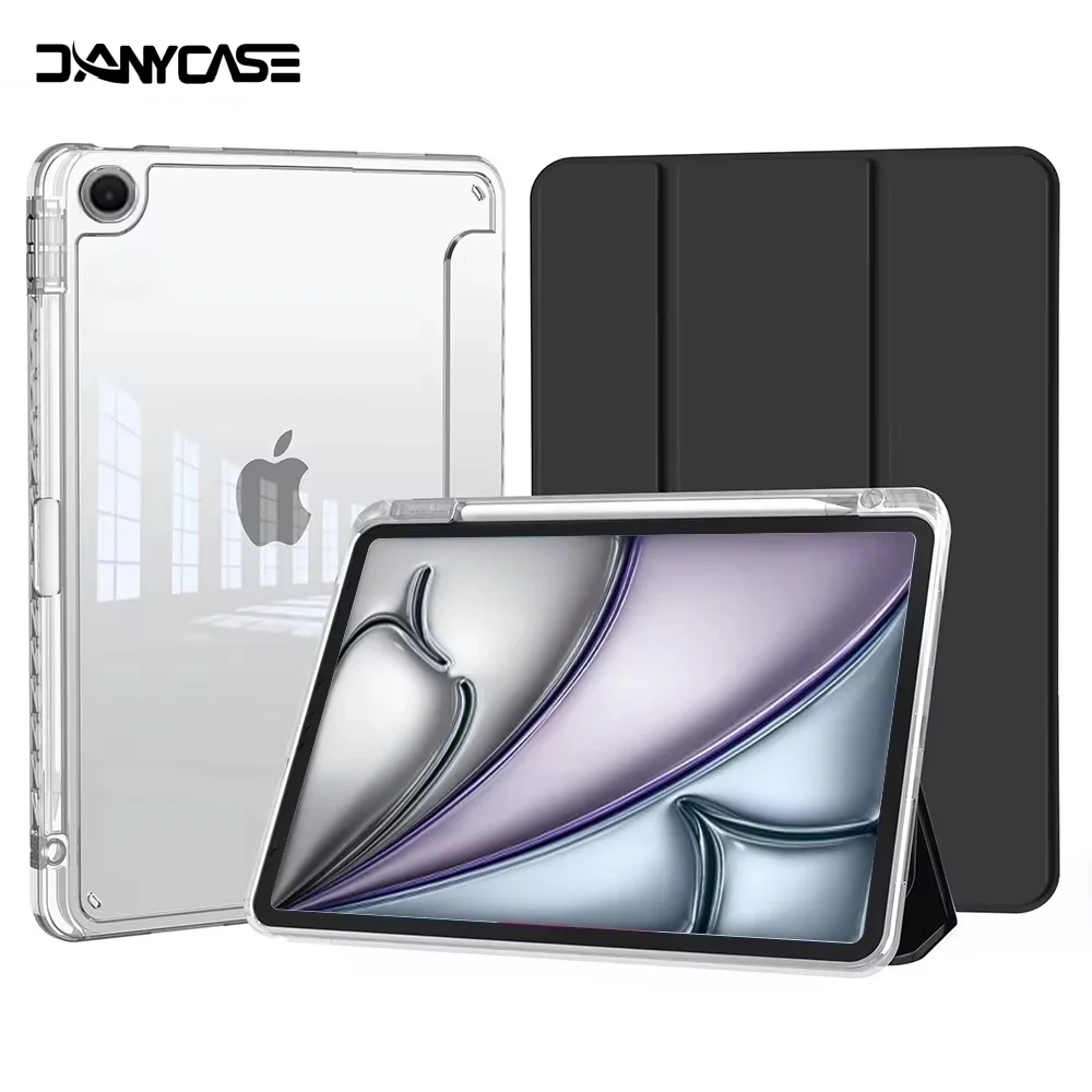 Transparency Case for 2024 iPad Air 11-inch 13-inch M2 Pro 13in 11in M4 iPad 10th Gen 10.9 Air 4/5 iPad 7/8/9th 10.2 5/6th 9.7in