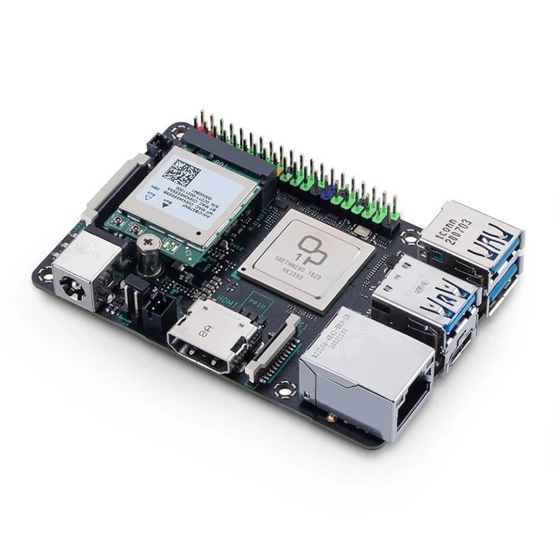 Para asus tinker board 2s placa de desenvolvimento rk3399 2g + 16g emmc baseado braço computador compatível para raspberry pi 3b forma kits