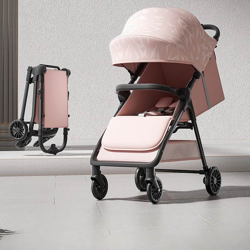 

Customizable High-profile New Baby Stroller-Compact Lightweight Foldable Children's Four-wheel Stroller Aluminum Alloy Frame
