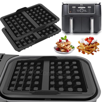 Silicone Waffle Mold for Ninja AF500DE AF400EU AF451EU SL400EU AF300EU Air Fryer Waffle Baking Pan Hot Airfryer Accessories
