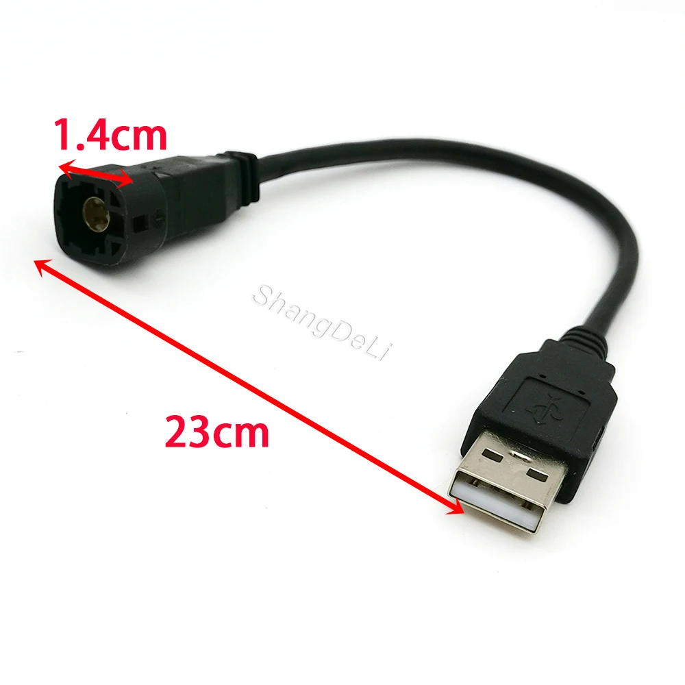 USB Female Socket Adapter Cable Car Stereo Modification Harness Fit for POLO Santana Lavida RCD300 RCD310 Radio Unit