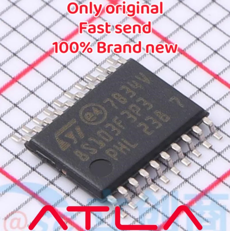 

STM8S103F3P3 IC MCU 8BIT 8KB FLASH 20TSSOP