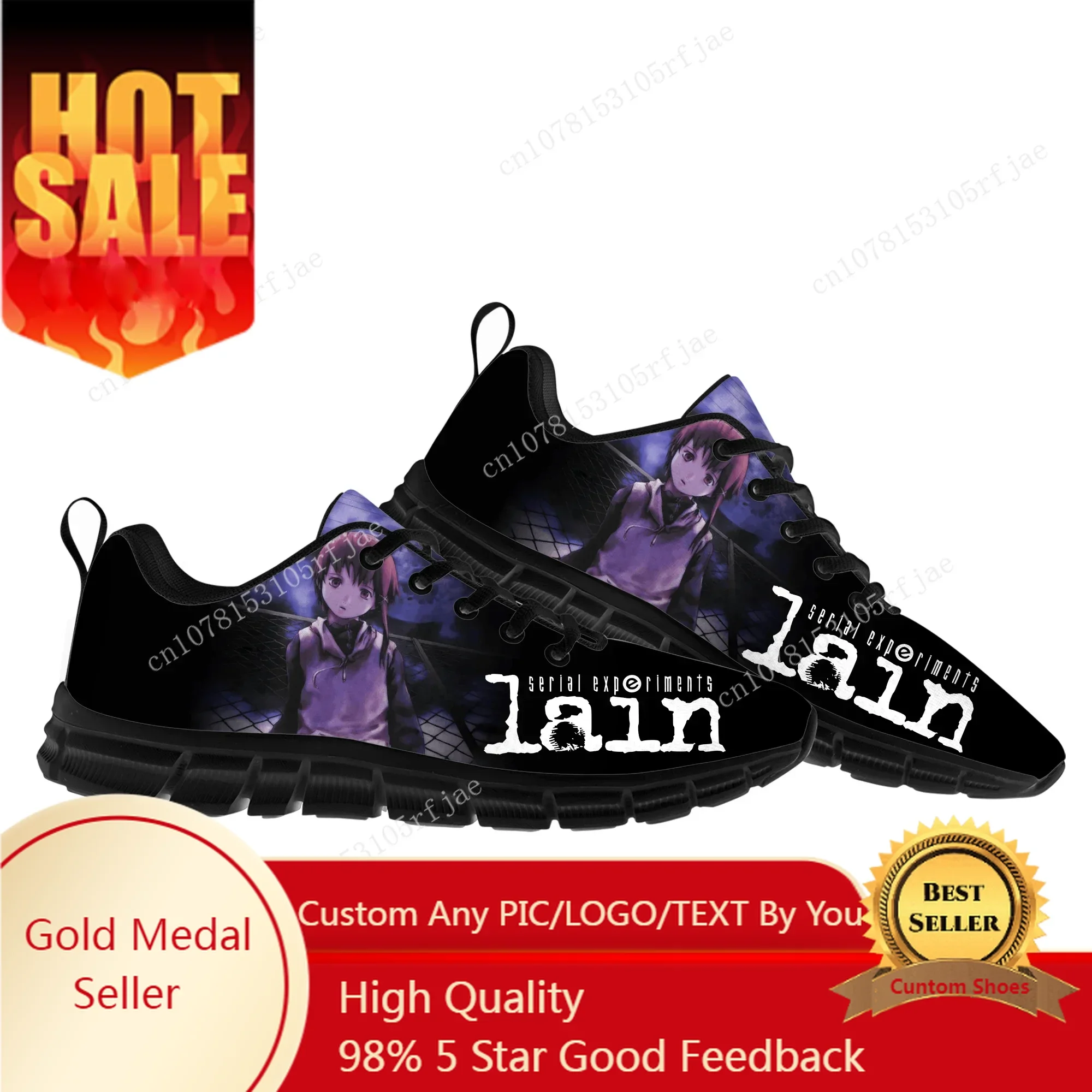 

Serial Experiments Lain Sports Shoes Cartoon Game Mens Womens Teenager Sneakers Sneaker Custom Built Shoes