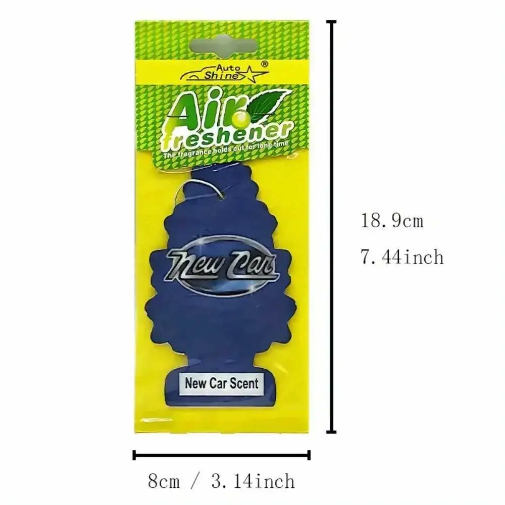 3-80pcs Christmas Tree Car Air Freshener Natural Aromatherapy Tea Paper Hanging Perfume Vanilla Auto Parts Interior image 5