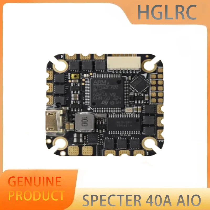 

HGLRC SPECTER 40 AIO MPU6000 F722 Flight Controller Bluejay 96K 40A 4in1 ESC 25.5X25.5mm 2-6S for FPV Freestyle Drones