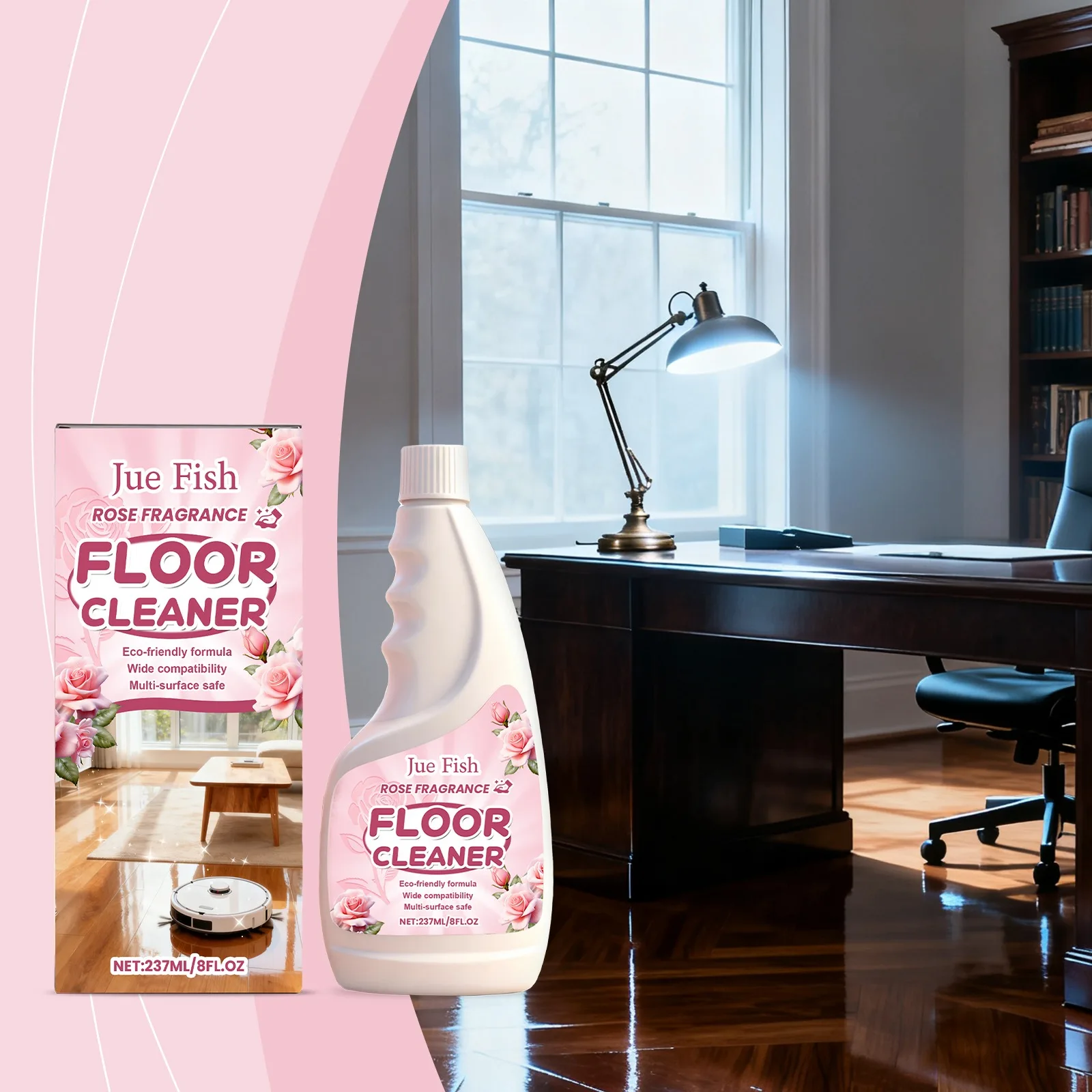

Heavy Duty Floor Cleaner & Degreaser - Cuts Through Stubborn Stains, Grease & Dust, Leaves a High-Gloss Shine on All Hard Floors