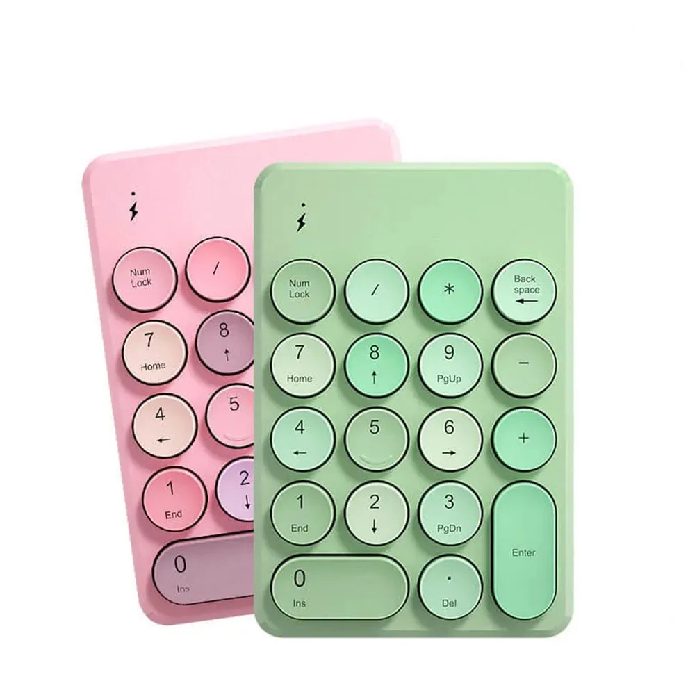 

2.4G/bluetooth Number pad 18Keys Numeric keypad Mini numpad Colorful Design Candy keyboard for tablet Laptop Notebook