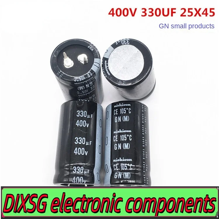 DIXSG (1 unidade) 400V330UF 25X45 nichicon capacitor eletrolítico 330UF 400V 25*45 105 graus.
