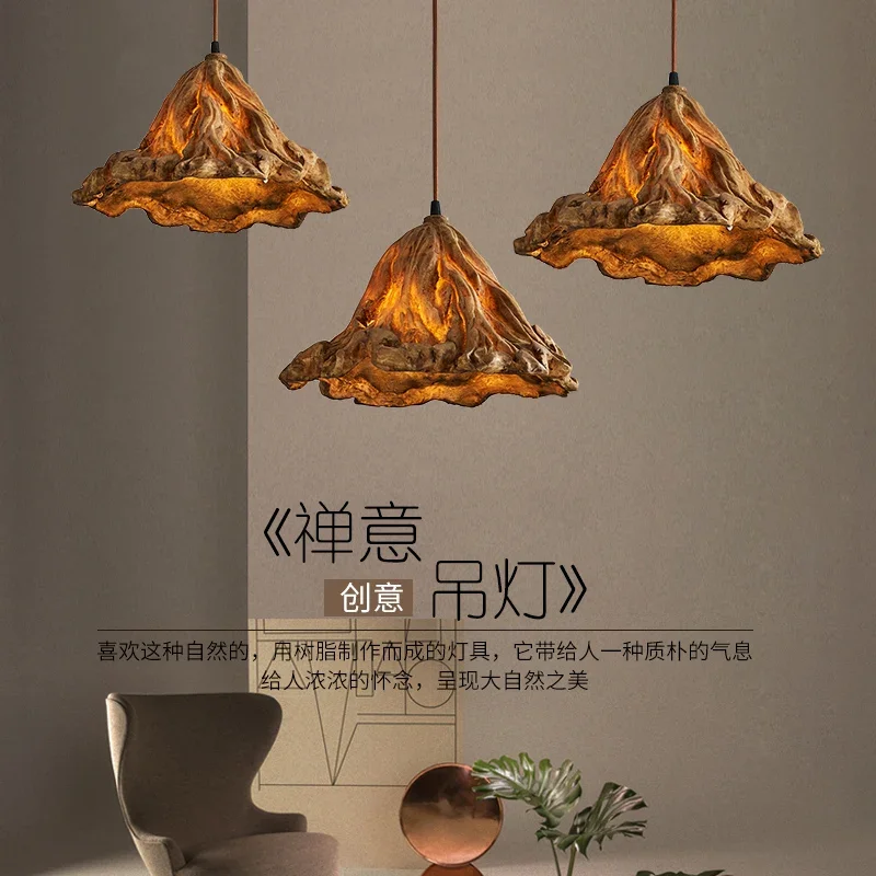 

Retro Japanese chandelier new Chinese lotus leaf Bar Restaurant guest house teahouse Chandelier