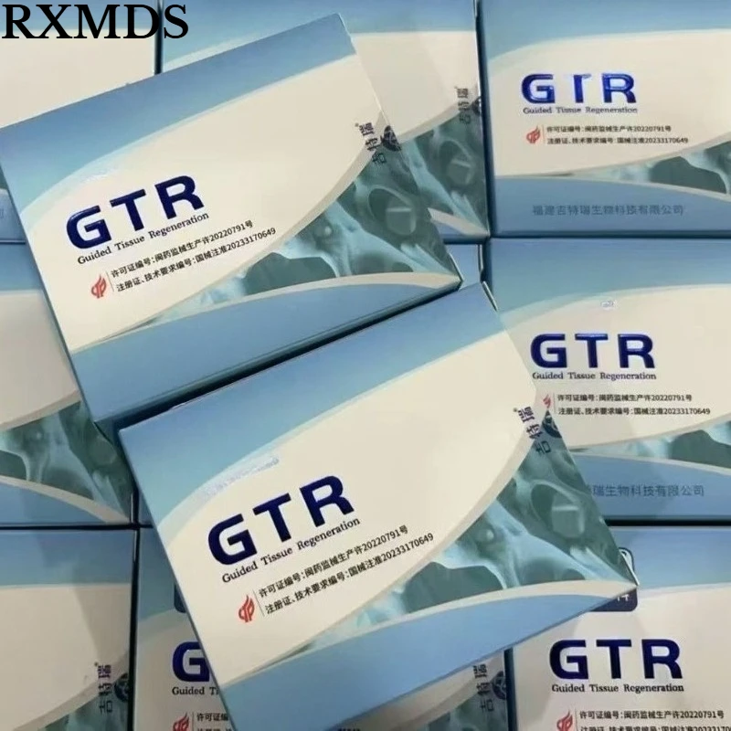 1Box Dental Powder Periosteum/bone Meal Medical Collagen Repair Membrane for Dental Bone Implant Filling Materials 15X20mm
