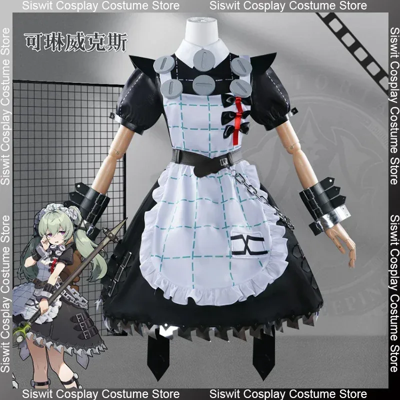 

Game zenless Zone Zero Corin Wickes cosplay costume uniform props accessories wig full set maid dress Party anime Carnival suit