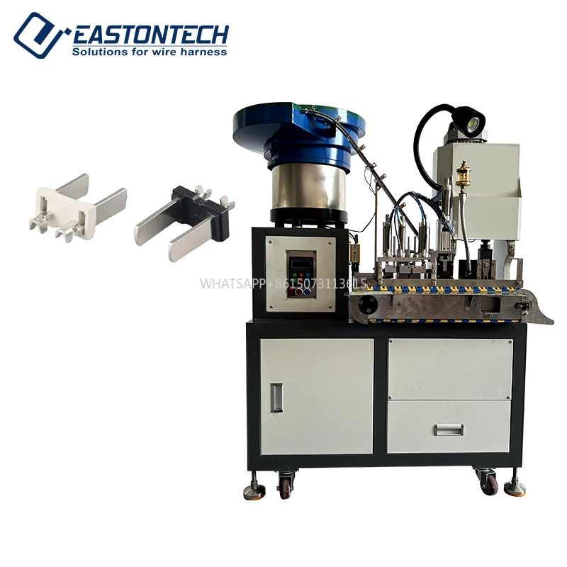 FACTORY Macchina per crimpare cavi di alimentazione a due pin cinese/americana automatica per spelafili Macchina per assemblaggio cavi di alimentazione US/CN