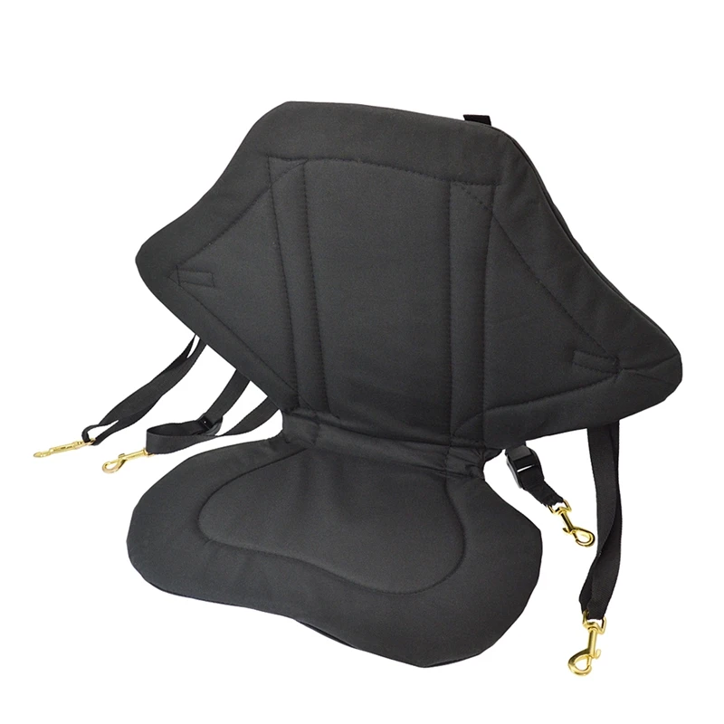 1Piece Black Adjustable Padded Kayak Canoe Fishing Boat Seat Support Back Rest Cushion Pad