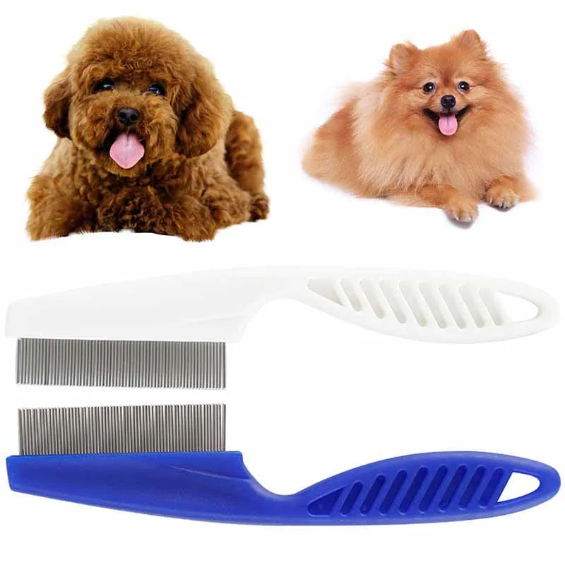 Home Pet Animal Care Flea Comb for Dog Cat Pet Stainless Steel Comfort Flea Hair Comb Cat Chip Comb Pet Dog Cat Brush