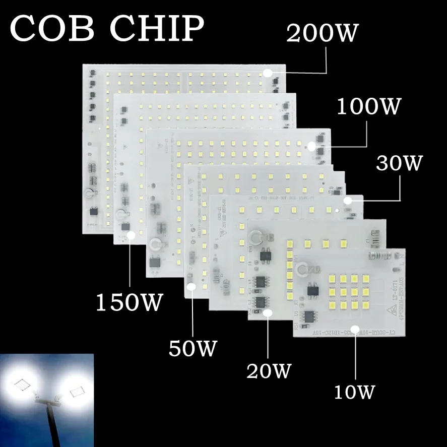 

220V SMD2835 LED Chip High Lumen Matrix LED COB 10W 20W 30W 50W 100W 200W for Lighting Accessories Spotlight Floodlight LED Bulb