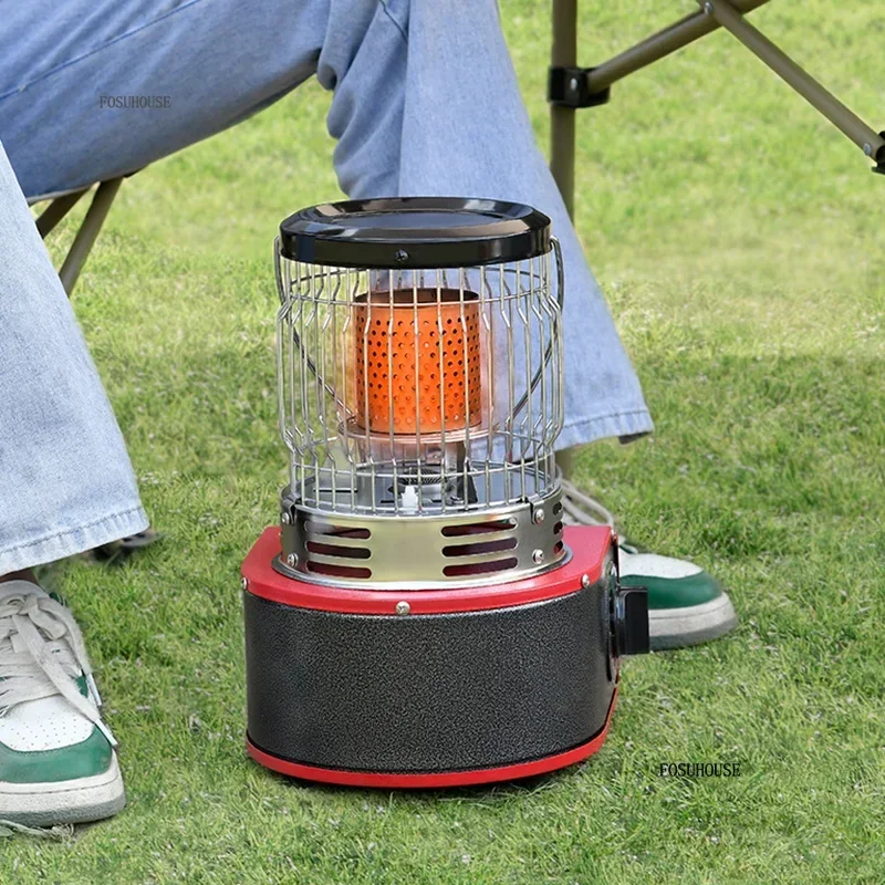 #Winter Outdoor Patio Heaters Portable Gas Stove Heating Stove Portable Multi-function Cassette Stove Outdoor Camping Heater B A