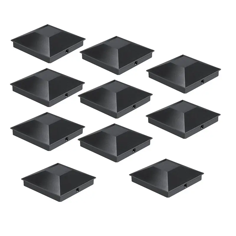ABGG-Outdoor Waterproof Fit 4X4 Inch Post Caps 12 Pack, Fence Post Covers For Wood/Vinyl For Deck Fence Mailbox Patio Decor