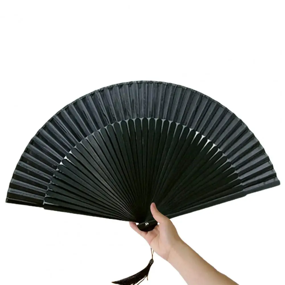 Men Chinese Folding Fan Vintage Black Hand Fan Folding Fans Dance Wedding Party Dance Party Hand Fan abanico de mano eventail