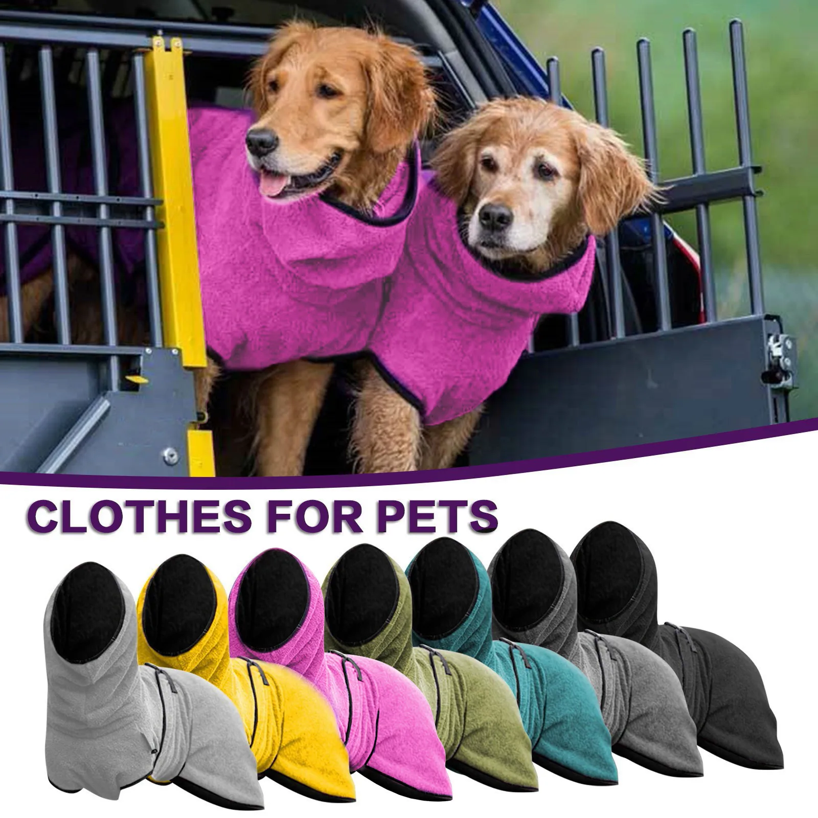 Generic Dog Winter Coat for Whippet Greyhound Cosy Fleece Jumper Jacket Lurcher and Clothe with Warm Lining Adjustable Band