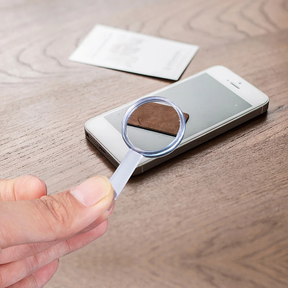 12 szt. Mini Przenośne Plastikowe Lupy Ręczne 5X dla Dzieci do Inspekcji Biżuterii, Znaczków, Monet, Narzędzie do Eksperymentów Naukowych