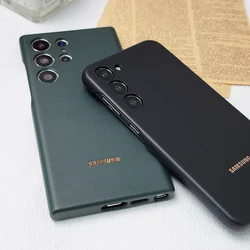 Samsung Galaxy S24 S23 Ultra Case Van Hoge Kwaliteit Luxe Lederen Hoes Volledig Beschermde Schokbestendige Shell Voor S23 S24 Plus S24 S23 +