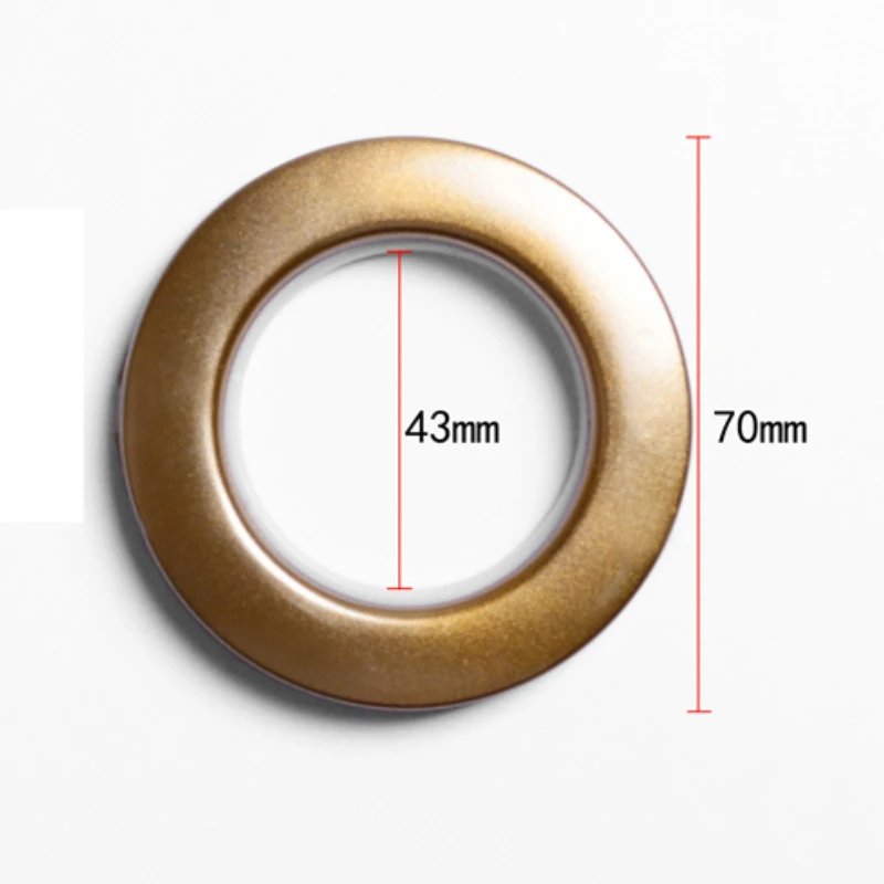 20/40/75PCS Plastic Curtain Rings Eyelets - 3 Colors Grommets for Grommet Top Curtains, Home Decor Curtain Rod Accessories