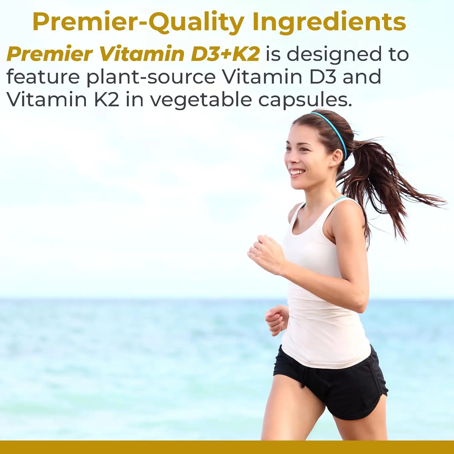 

Vitamin D3 K2 Capsules - 2-in-1 Vitamin K2 MK7 300 mcg + VIT D3 5000 IU (125 mcg) Dietary Supplement