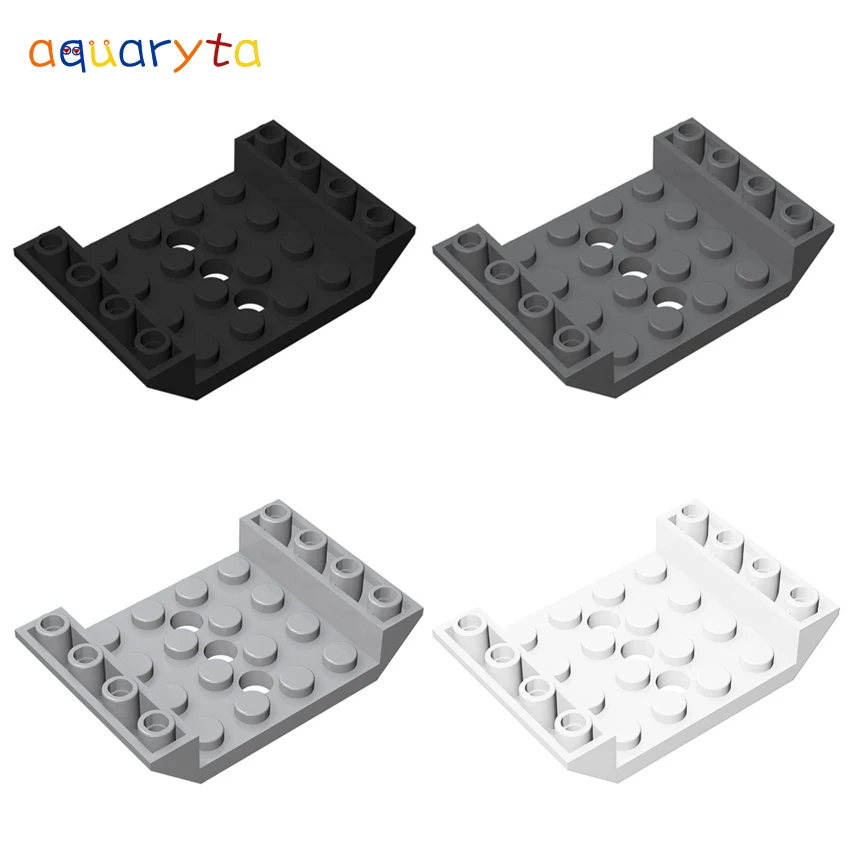 Aquaryta Building Blocks DIY 4x6 Reverse Slope Brick with Holes 18/10/5pcs Technological Parts Educational Education Toys 60219