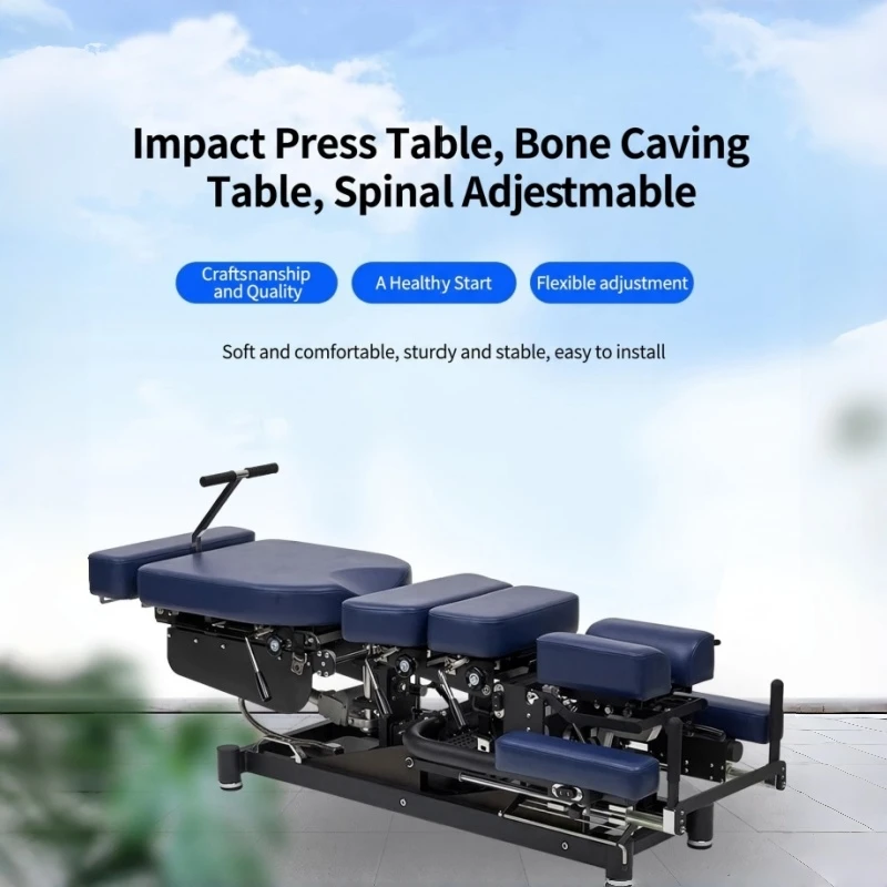 Electric Chiropractic Table, Multi-function Spine Adjustment Drop Table for Osteopathic Therapy
