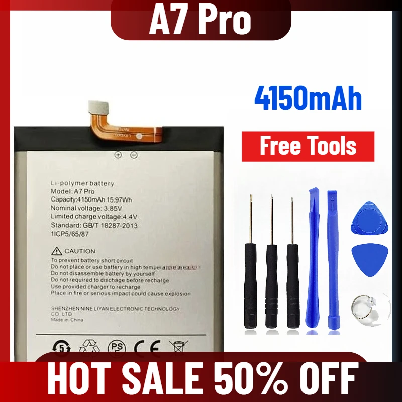 

4150mAh for UMIDIGI A7 Pro Mobile Phone Battery + Tool