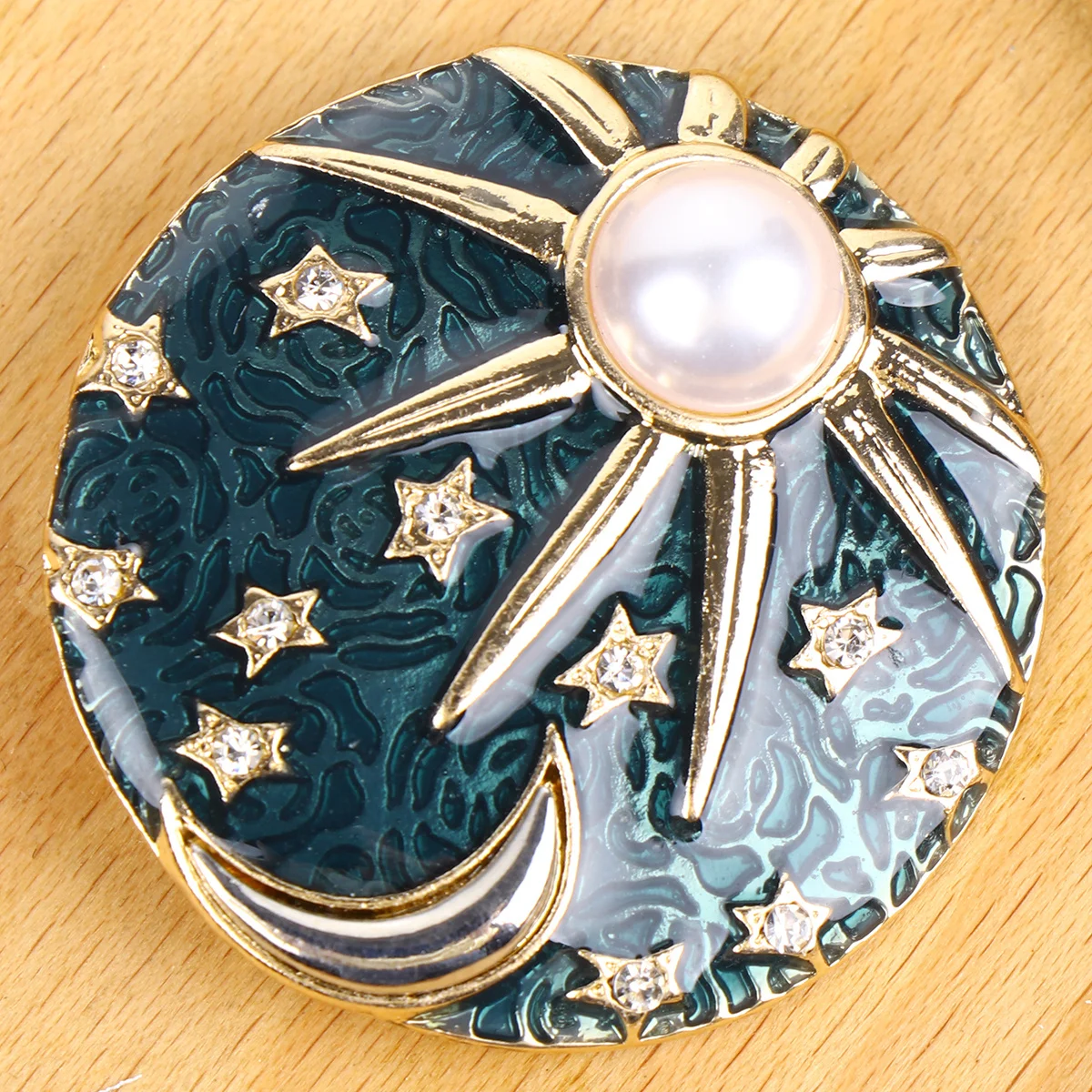 

Milky Way Sun Moon Alloy Brooch Delicate Pearl Pin Party Dress Clip Fashion Jewelry Decoration Brooch Pin Breastpin