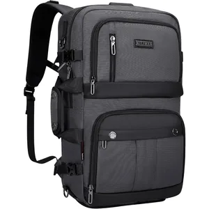 WITZMAN Carry on Travel Backpack for Men Women Laptop Backpack with USB Charging Port Airline Approved B683 Silvery Grey