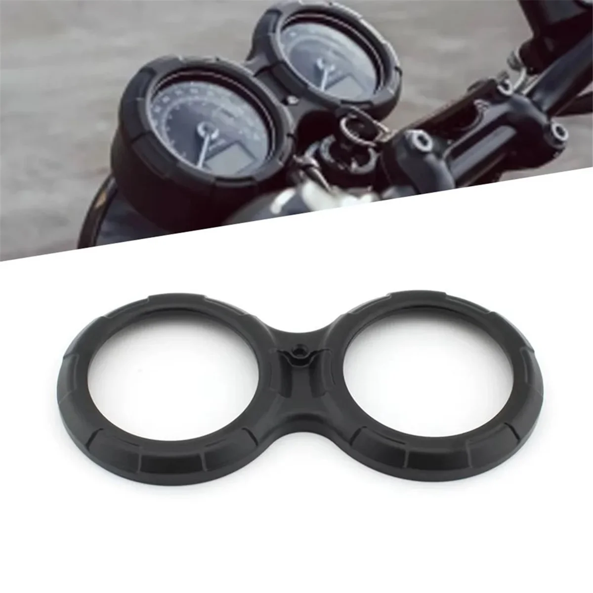 

Motorcycle Dashboard Panel Gauge Pod Frame Trim Cover for Bonneville T120 T100 Thruxton 1200/R/RS Speed Twin Black