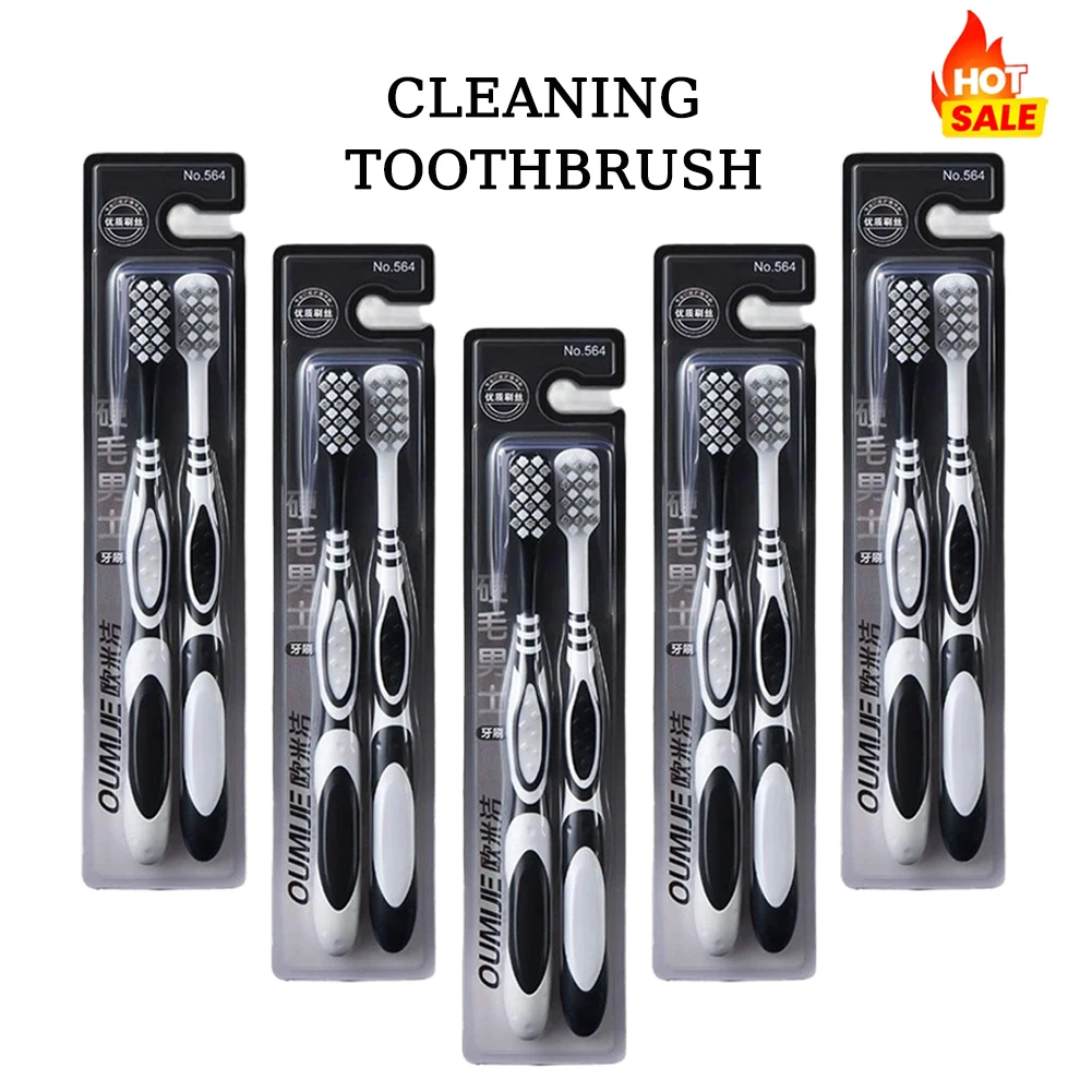 Hard-bristled Cleaning Toothbrush Set For Adults Toothbrush For Whitening Teeth Deep Cleaning Mouth Clean 2026 New