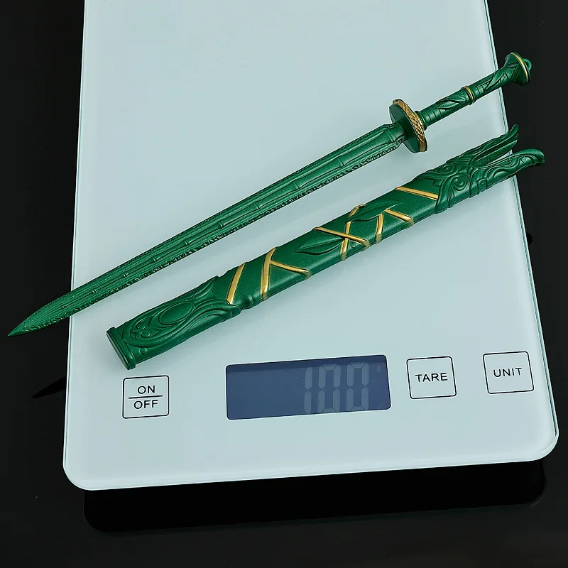 Man Cultivates Anime Game Peripheral Weapons Model "Qingzhu Fengyun Sword" 22cm High-End Decorative Item Birthday Gift Cos Props