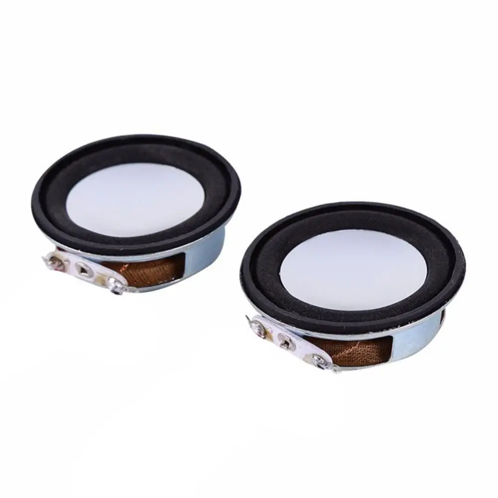 2 buah/set 4Ohm 3W 40mm pengeras suara Woofer Audio portabel Speaker jangkauan penuh magnetik DIY kotak Stereo Aksesori