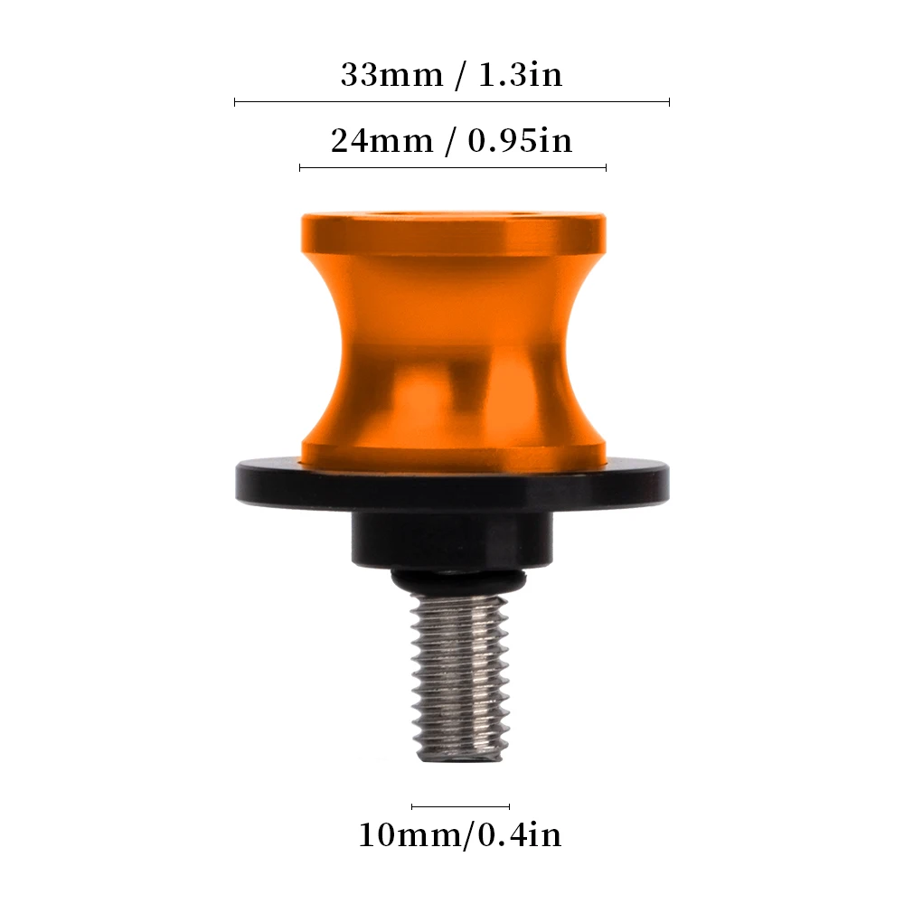 Motorcycle Swingarm Spools M10 For RC 125 2014-2022 RC 200 2014-2022 RC 390 2014-2024 Paddock Stand Bobbins  Accessories