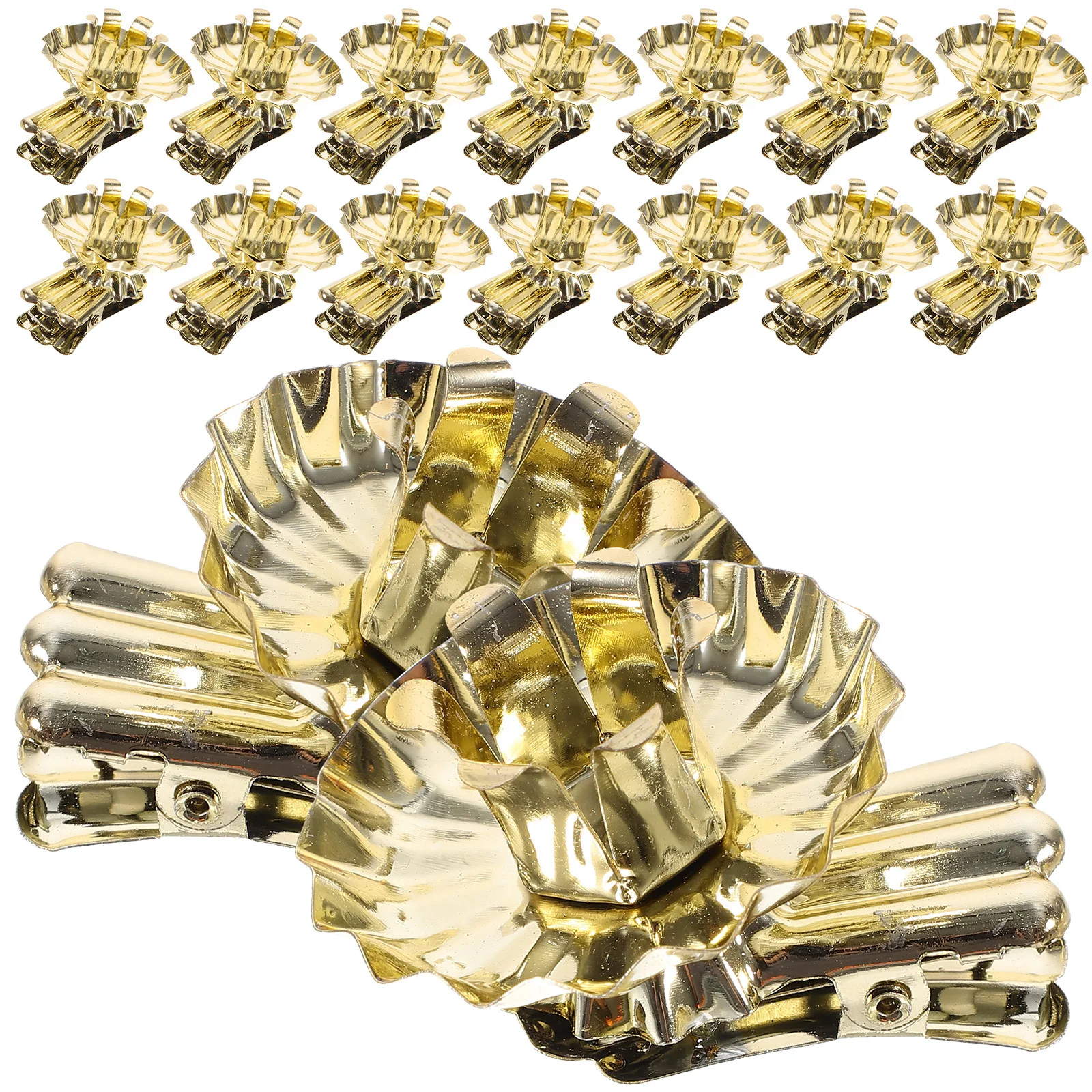 

20Pcs Metal Holder Delicate Desktop Accessory for Romantic Atmosphere Dinner Party Wedding Events Metal Holder