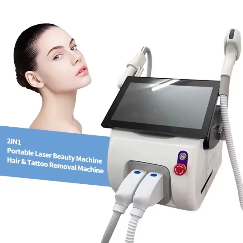 

2024 2 in 1 picosecond laser 808nm diode laser 3 wavelength hair removal pigmentation removal machine