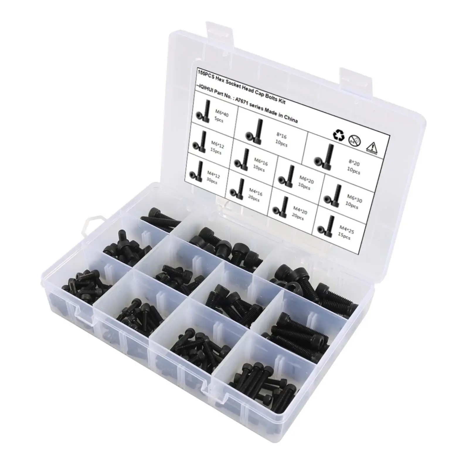 สกรูหัวหกเหลี่ยม 155x สำหรับงาน DIY นวัตกรรม เฟอร์นิเจอร์ เครื่องจักร M6 M8