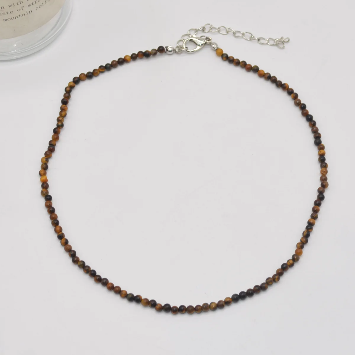 10mm Natural Tiger Eye Stone Beads Necklaces Men Fashion round Bead Necklaces for Women New Design accessories