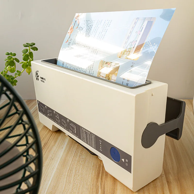 Hot Melt Glue Bookbinder 2000 Pages Thermal Perfect Binding System For Office Print Shop Document Rapid Heat