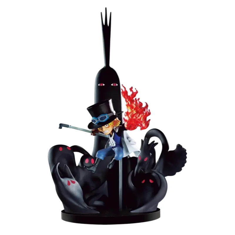 

in Stock BANDAI Original BANPRESTO ONE PIECE WCF Sabo VS FIVE ELDERS Imu 14cm Anime Figures Children Dolls Collectible Toy