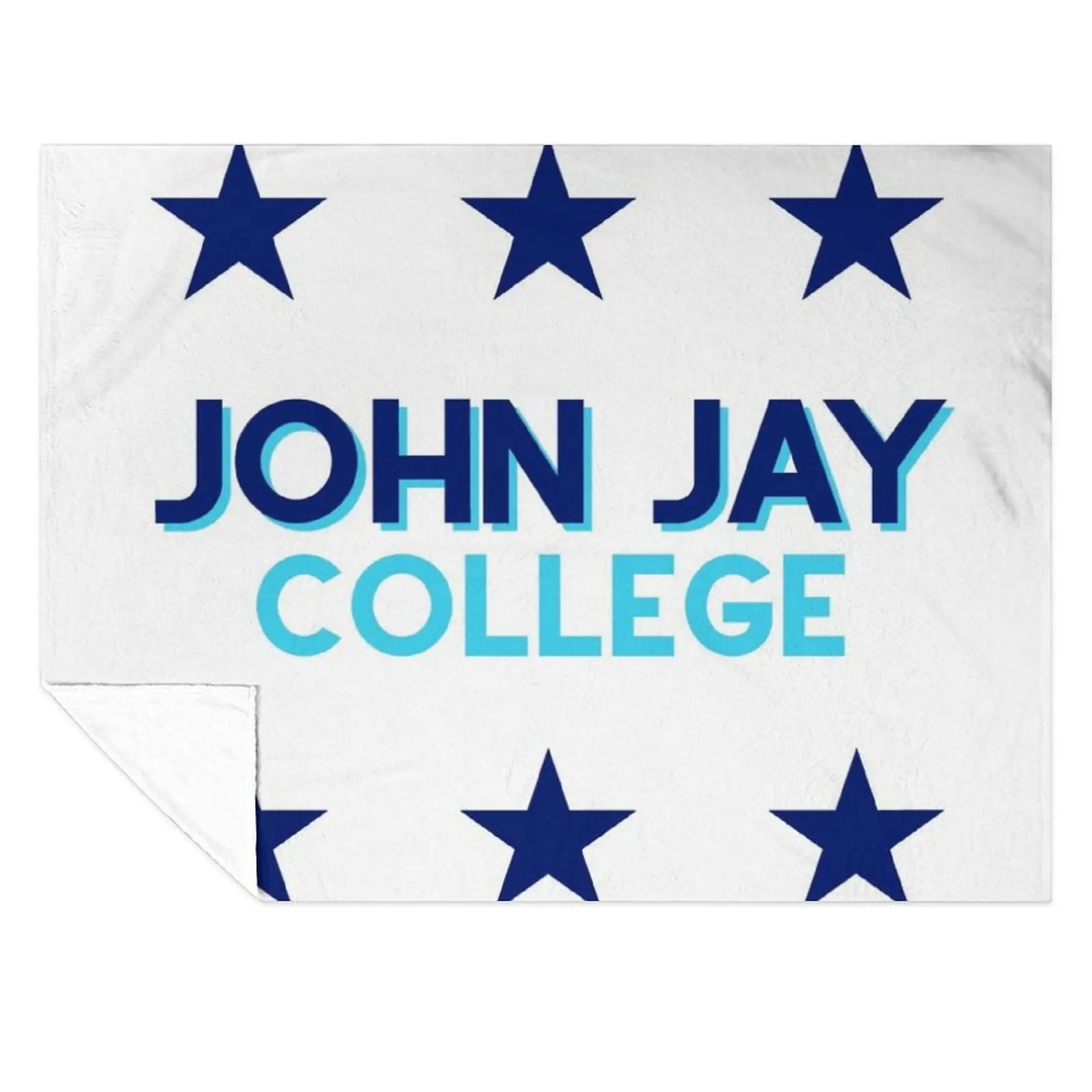 

John Jay College Throw Blanket Nap Bed linens Giant Sofa Thermals For Travel Blankets