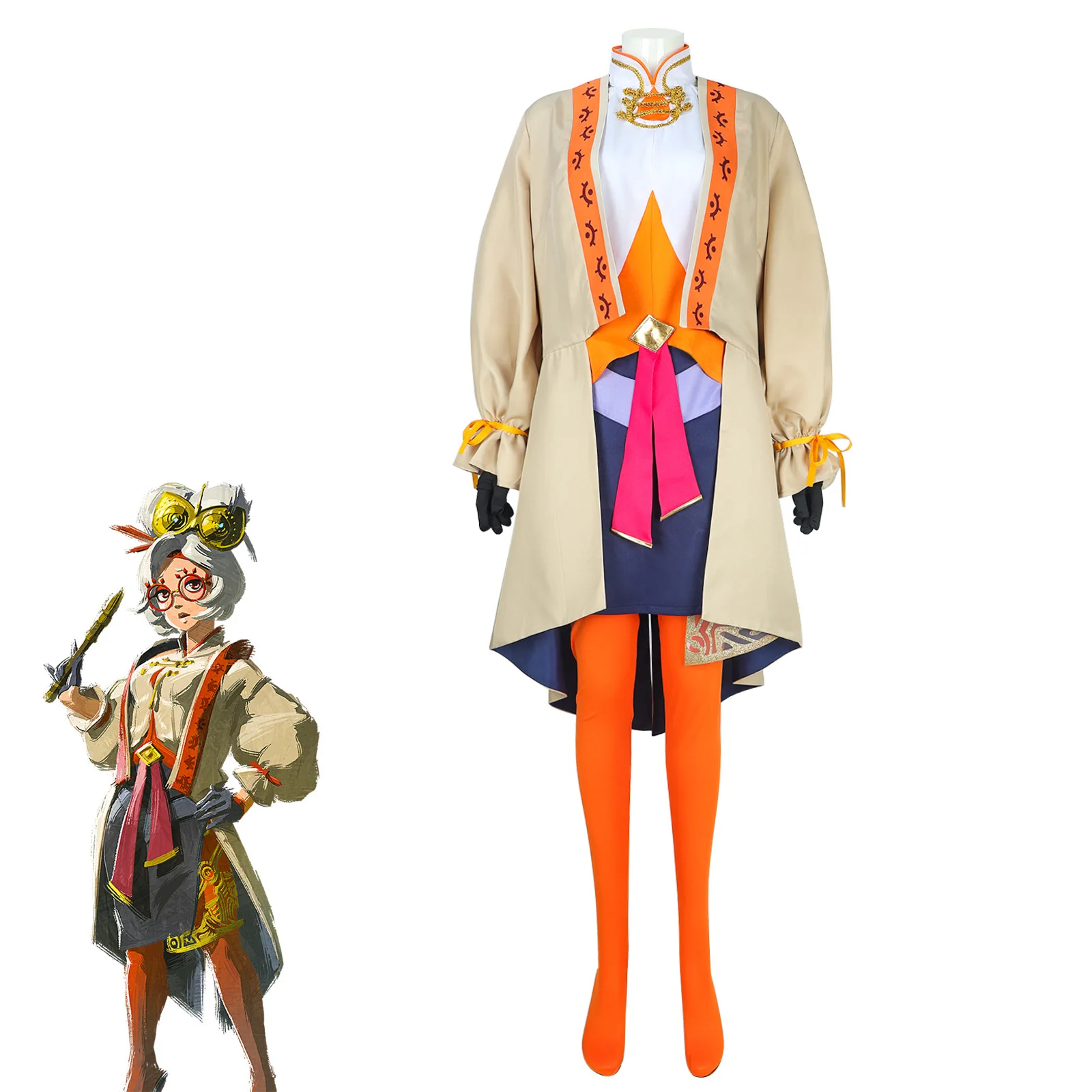 

Adult: Tears Of The Kingdom Pula Cosplay Costume For Women, Halloween Character Role-Playing Dress