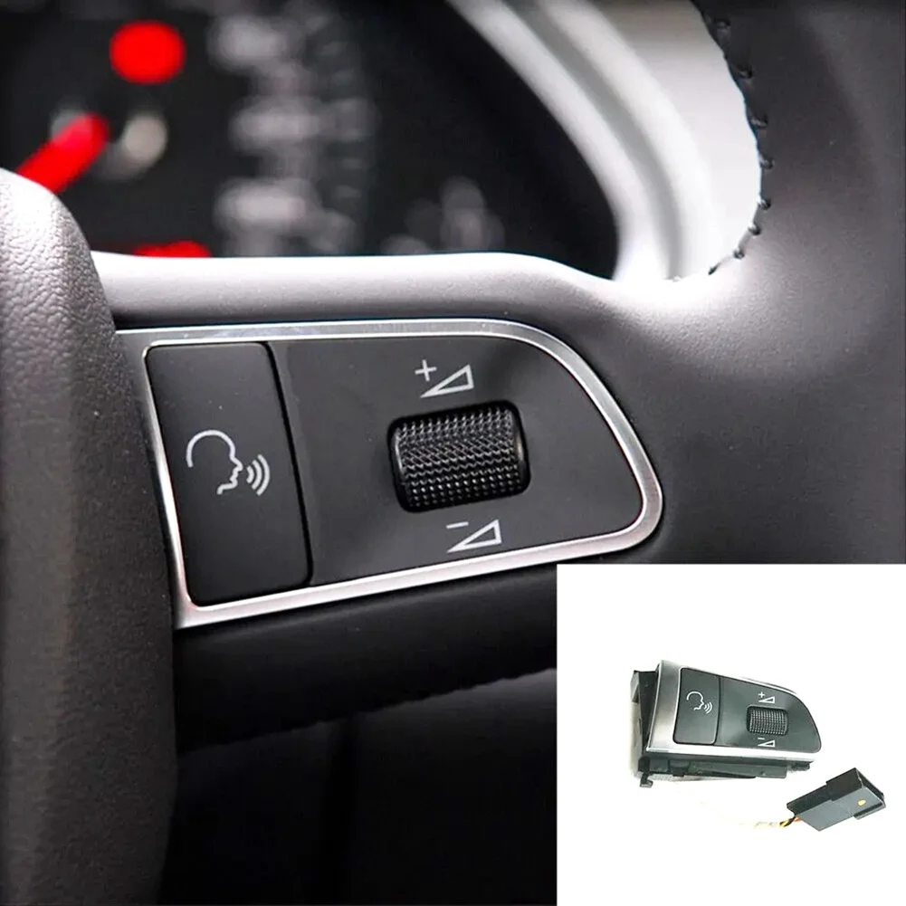 L&R Steering Wheel Buttons MFSW Control Switch Cruise Control Switch for Audi Q5 Q7 A3 A4 A5 A8L A7 A6 C6 A8 S5 S8