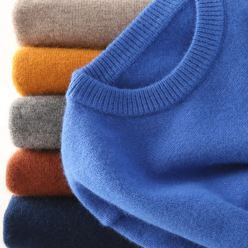 Cashmere Cotton Blended Thick Pullover Men Sweater 2025 Autumn Winter Jersey Hombre Jumper Pull Homme Hiver Knitted Sweaters